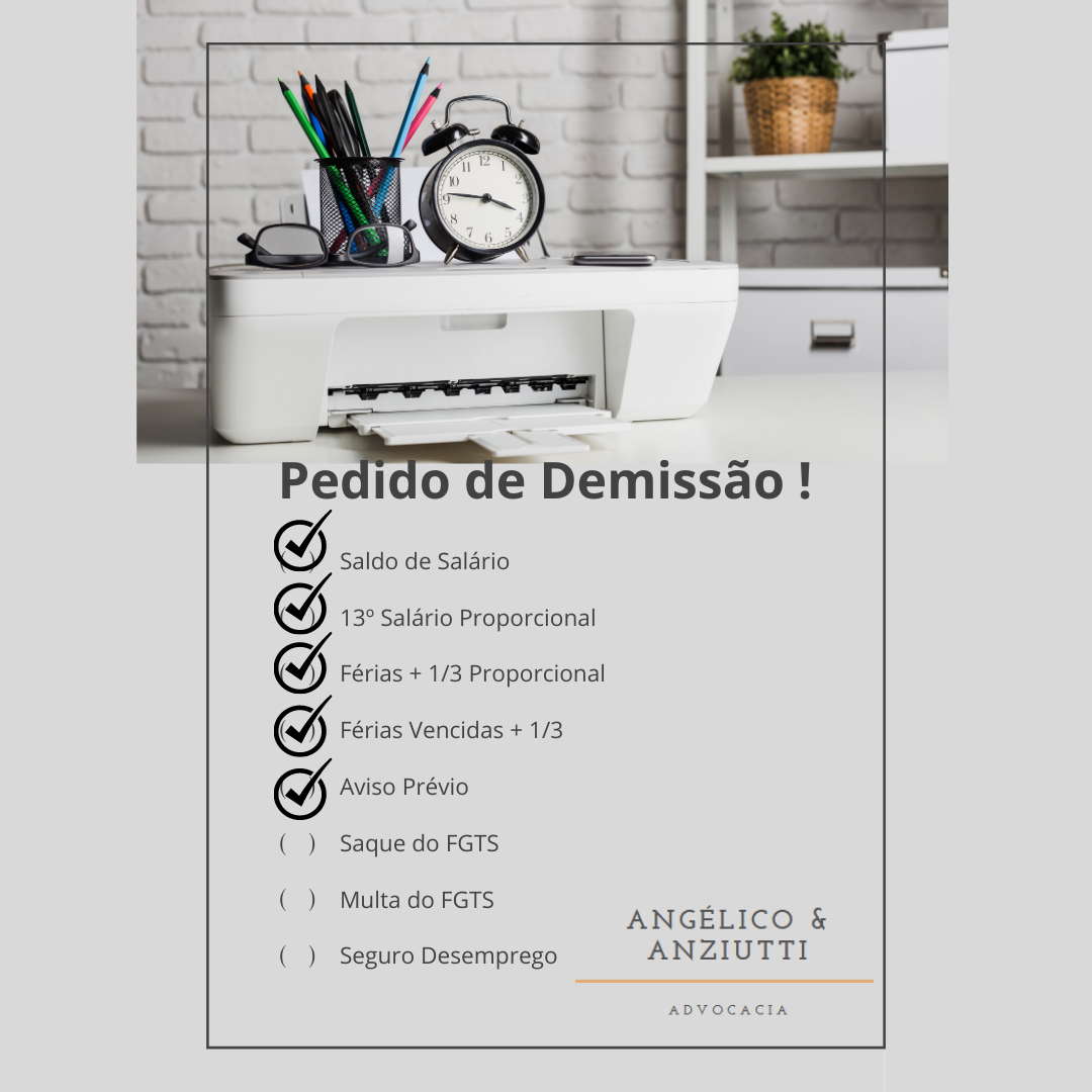 Pedido de Demissão.