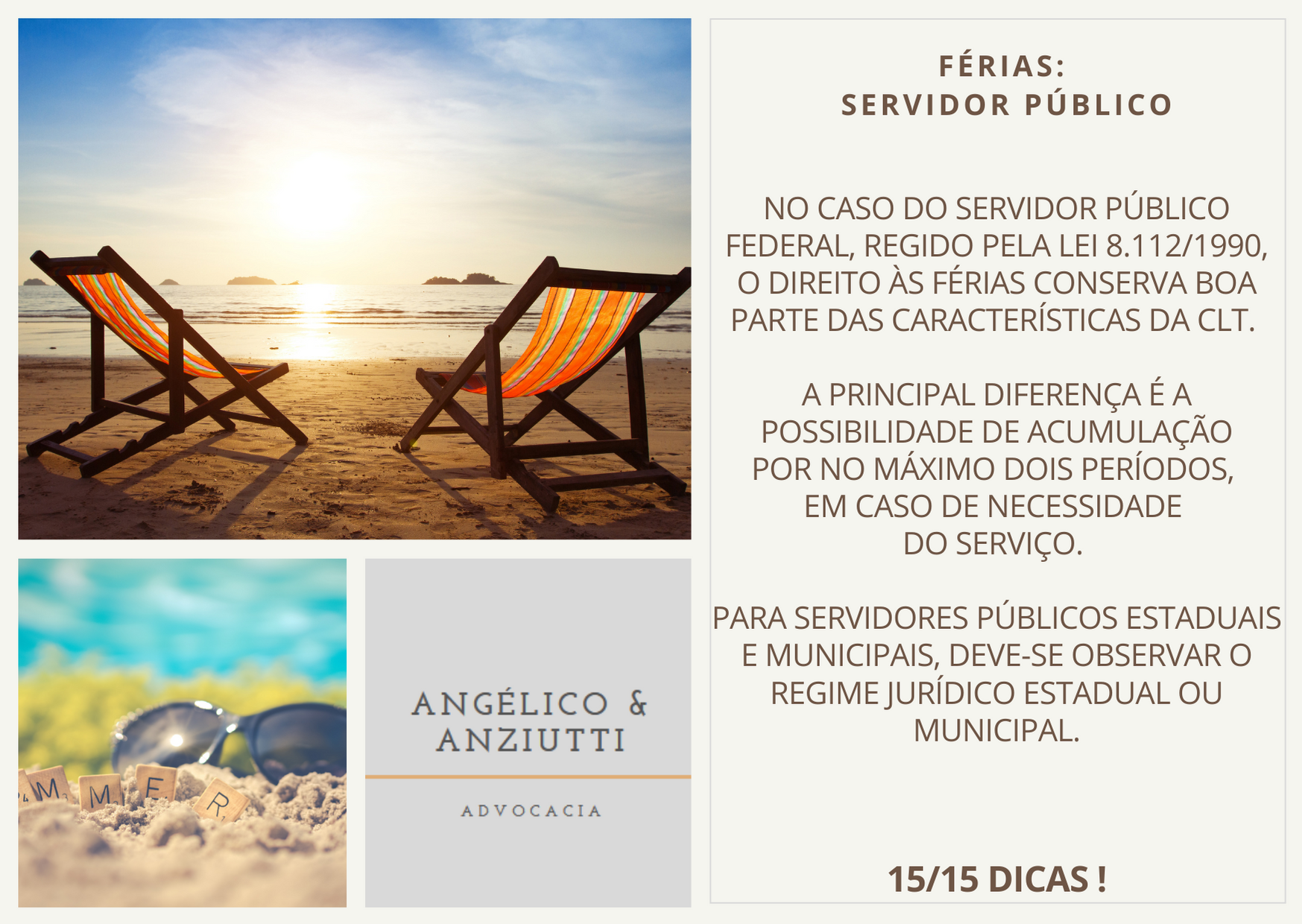 Férias: Servidor Público.