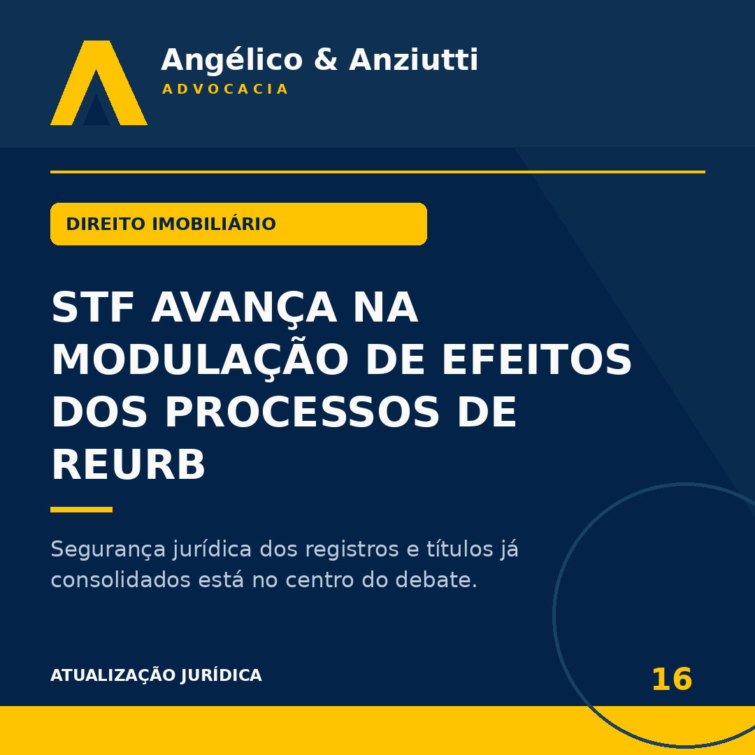 Regularização Fundiária Urbana (REURB): Entenda o Julgamento da Lei nº 13.465/2017 no STF