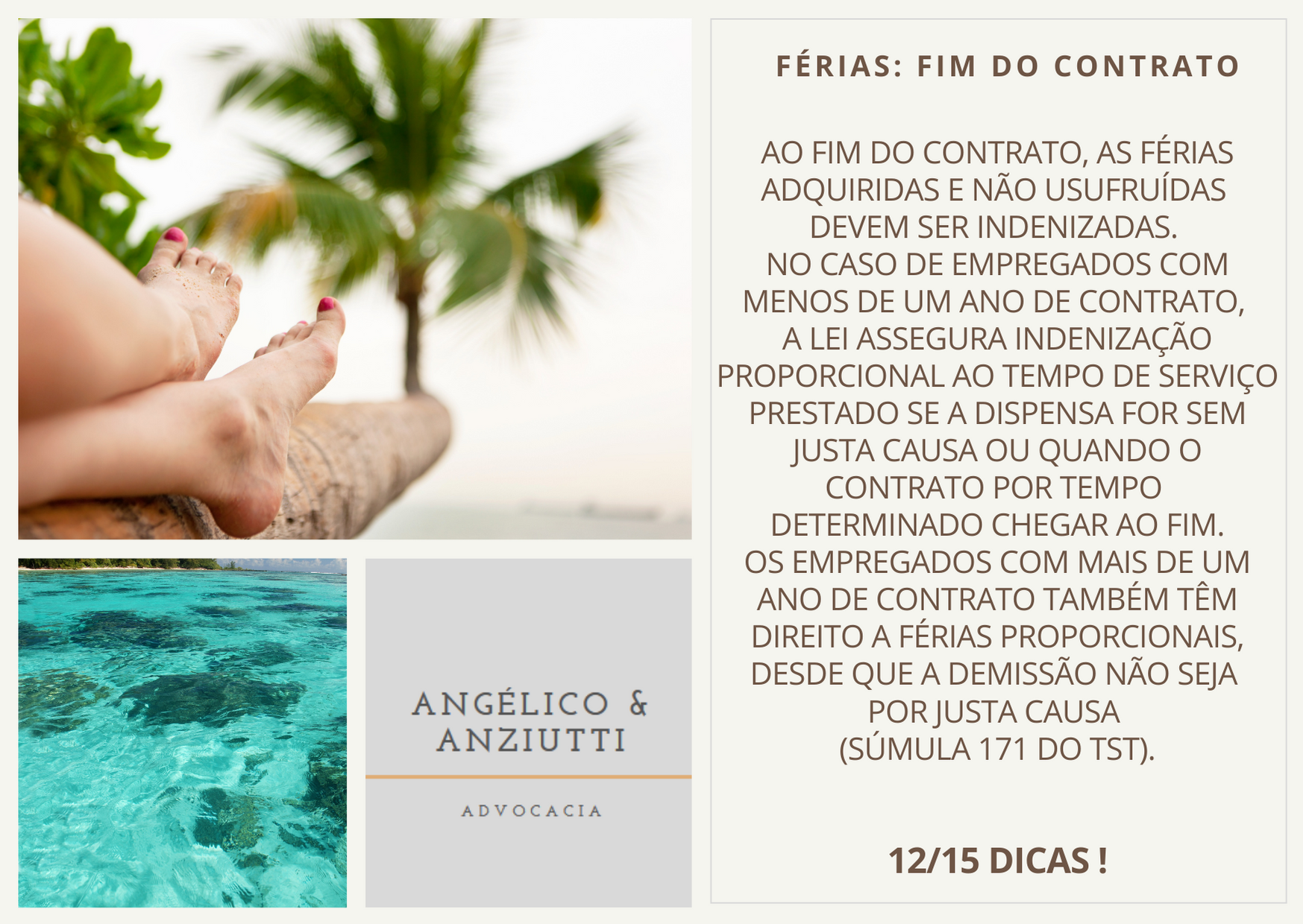 Férias: Fim do Contrato.