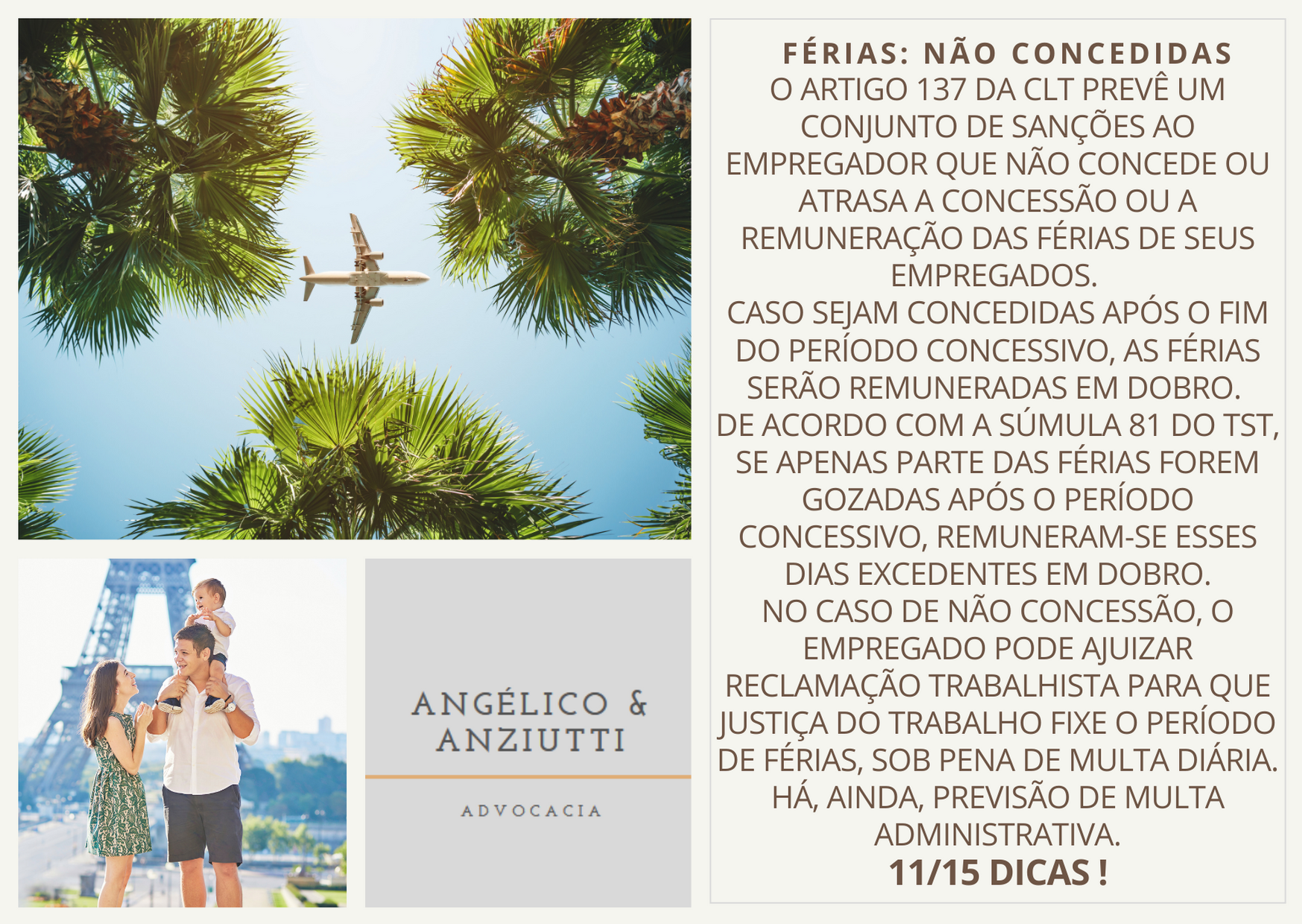 Férias: não concedidas.