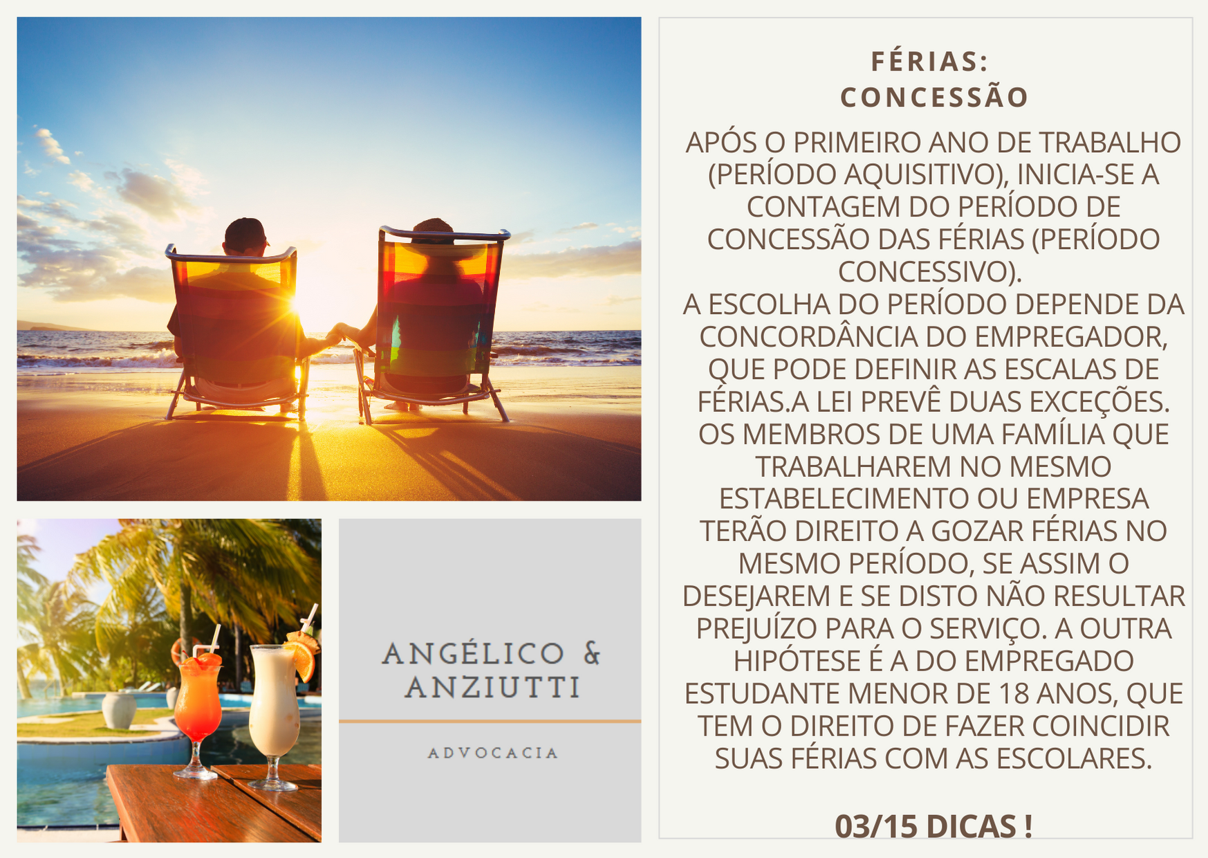 Férias: Concessão.