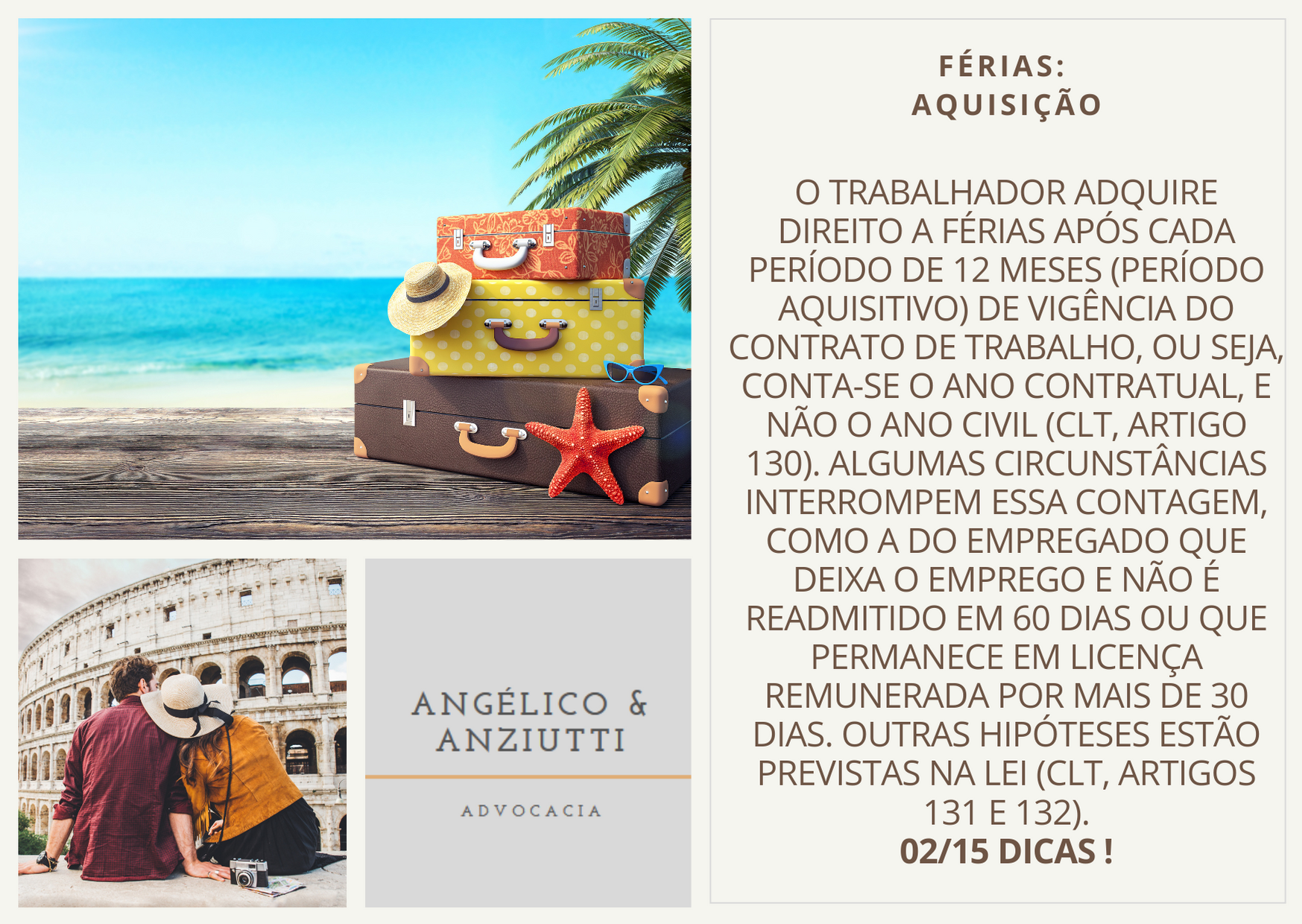 Férias: Aquisição.
